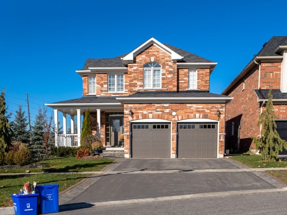 Beautiful red brick home at the end of a neighbourhood.