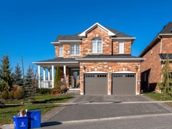 Beautiful red brick home at the end of a neighbourhood.